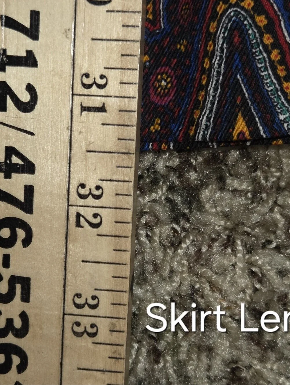 TG Lands End 100% Wool Pleated Paisley Skirt Size 14 Whimsigoth Dark Academia
